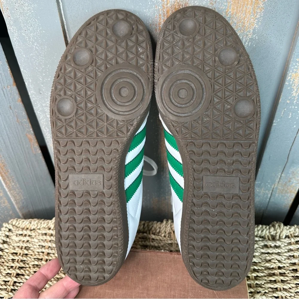 Adidas Samba OG Leather Sneaker Green Sz M 10.5/W 11.5 - Picture 13 of 13